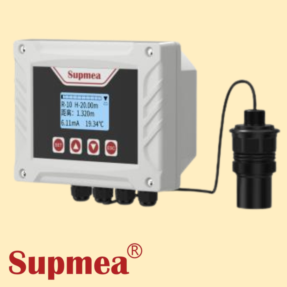 SUP-ULS-B Ayrık Tip Ultrasonik Seviye Transmitteri